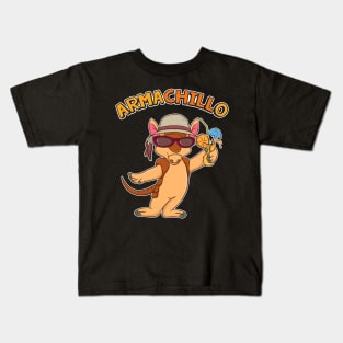 Cute & Funny Armachillo Relaxing Chill Armadillo Kids T-Shirt